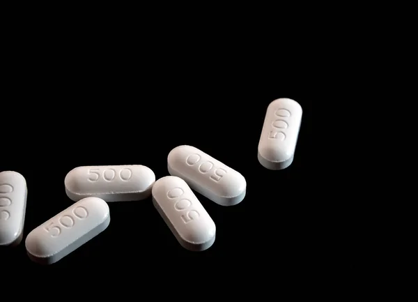 Paracetamol Smärtstillande Och Feberreducerande Läkemedel — Stockfoto