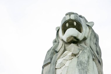 Sentosa Merlion ve Merlion Park, Singapur, 15 Mart 2019