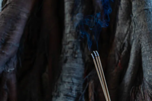 Burning incense with smoke. Incense is used to freshen up the scent of indoor areas, for spiritual purposes, for health, and more. Like anything else that emits smoke, incense smoke will be inhaled when using it.