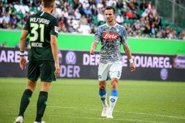Wolfsburg, Almanya, 11 Ağustos 2018: Fabin Ruiz Vfl Wolfsburg - Wolfsburg, Almanya üzerinde 11 Ağustos 2018 Ssc Napoli maçı sırasında. Michele Morrone tarafından (fotoğraf)