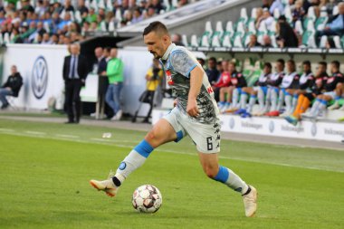 Wolfsburg, Almanya, 11 Ağustos 2018: futbolcu Mario Rui 2018 futbol maçı sırasında eylem içinde. Michele Morrone tarafindan fotograf.
