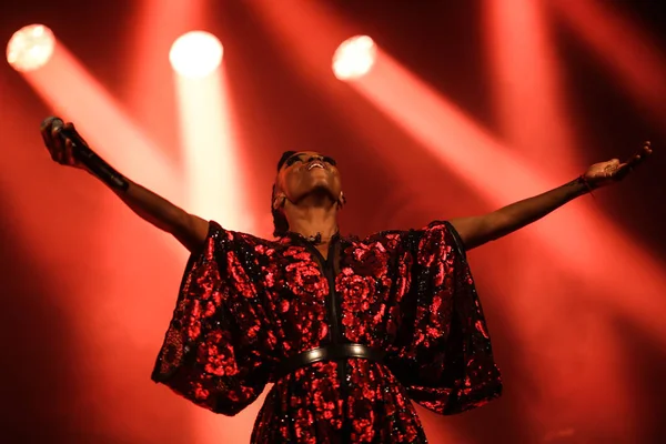 Zurich Suiza Mayo 2018 Skye Edwards Cantante Morcheeba Durante Espectáculo — Foto de Stock