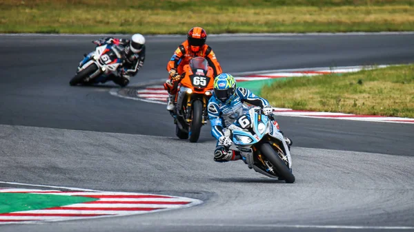 Oschersleben, Almanya, 09 Haziran 2019: Takım Erc-Bmw Motorrad Dayanıklılık bmw S1000rr Oschersleben Motorsport Arena'da Fim Dayanıklılık Dünya Şampiyonası için rekabet. (fotoğraf: Michele Morrone)