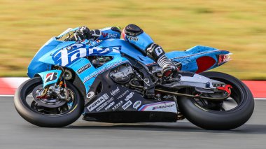 Oschersleben, Almanya, 09 Haziran 2019: Bmw S1000rr Fany Gastro Bmw Motorrad tarafından- Mercury Racing Oschersleben Fim Ewc Dayanıklılık Dünya Şampiyonası için rekabet