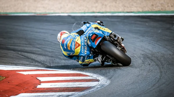 Oschersleben Německo Červen 2019 Závodní Supermotorka Soutěží Během Mistrovství Světa — Stock fotografie