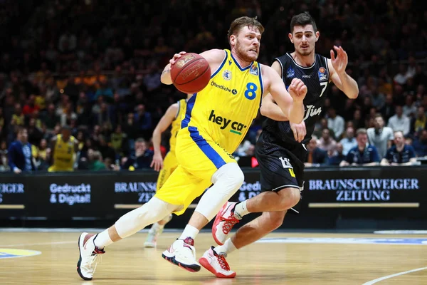 Braunschweig Germany December 2019 Lucca Staiger Basketball Braunschweig Action Basketball — Stock Photo, Image