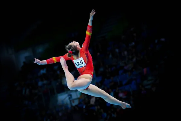 Szczecin Polen April 2019 Cintia Rodriguez Spanien Tävlar Konstnärlig Gymnastik — Stockfoto