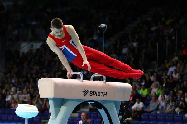 Szczecin Polsko Dubna 2019 Max Whitlock Velké Británie Závodí Hřebčíně — Stock fotografie