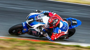 Oschersleben, Almanya, Haziran 09, 2019: Honda CBR 1000 RR by F.C.C. TSR Honda France FIM Dayanıklılık Dünya Şampiyonası 2019