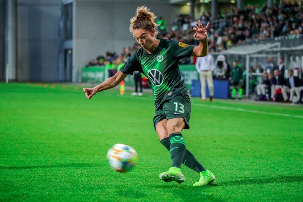 Wolfsburg Tyskland Oktober 2019 Kvinnliga Fotbollsspelare Felicitas Rauch Aktion Fotbollsmatchen — Stockfoto