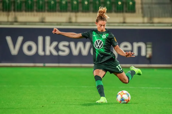Wolfsburg, Almanya, 16 Ekim 2019: Felicitas Rauch UWCL futbol maçı sırasında VfL Wolfsburg ve FC Twente
