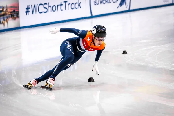 Dresden Germany February 2019 Lara Van Ruijven Netherlands Competes Isu — Φωτογραφία Αρχείου