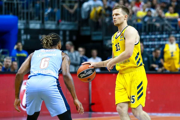 Berlin Tyskland Oktober 2019 Martin Hermannsson Från Alba Berlin Aktion — Stockfoto