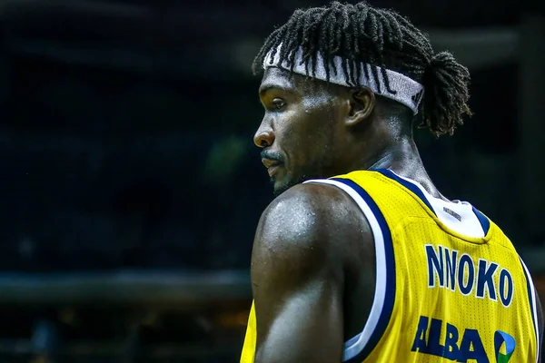 Berlín Alemania Octubre 2019 Landry Nnoko Alba Berlin Durante Partido — Foto de Stock