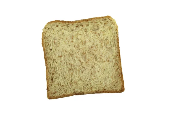 Ψωμί Ολικής Αλέσεως Λευκό Φόντο — Φωτογραφία Αρχείου
