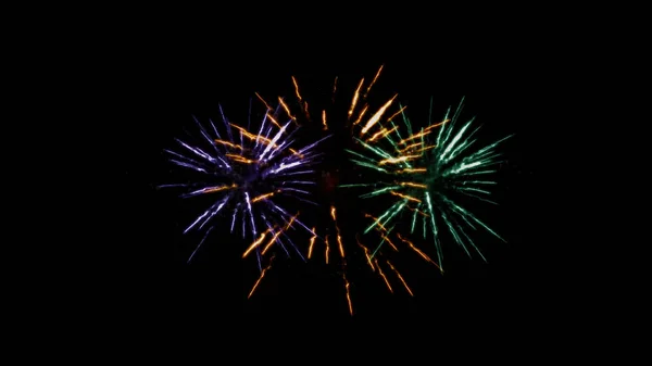 Feuerwerk Feiert Frohes Neues Jahr Neujahrskonzept — Stockfoto