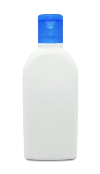 Набор косметических макет пластиковой бутылки изолированы на белом спинке — стоковое фото