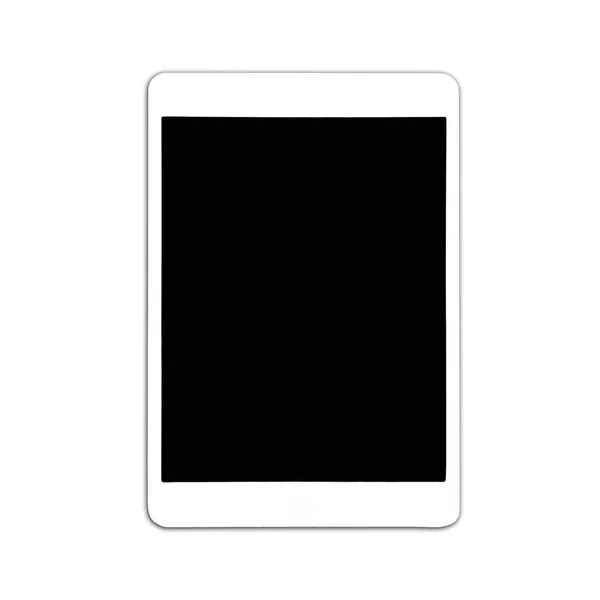 Beyaz arka planda izole edilmiş yakın çekim tablet — Stok fotoğraf