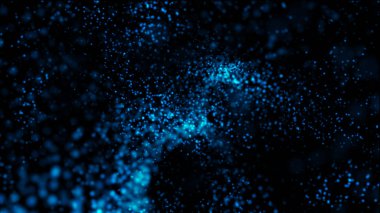 Parçacıklar soyut arkaplan dağılımı oluşturur