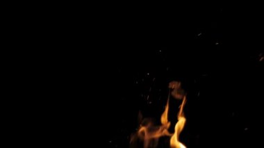 Ateş alev ve kıvılcım - ağır çekim