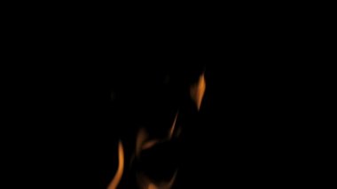 Alev ateş etmek, yakın çekim - ağır çekim 