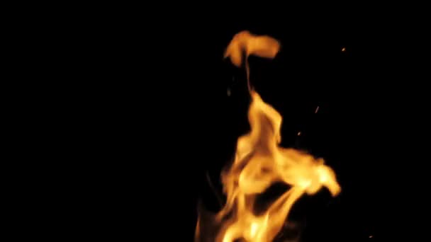 Flammes Étincelles Feu Mouvement Lent — Video