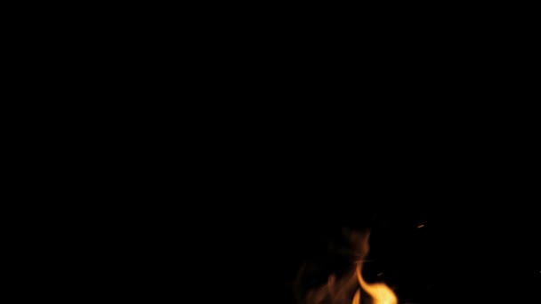 Fuoco Fiamme Scintille Slow Motion — Video Stock