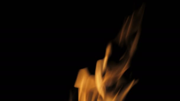 Пожежа Полум Іскри Повільний Рух — стокове відео