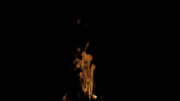 Fiamma Fuoco Close Slow Motion — Video Stock