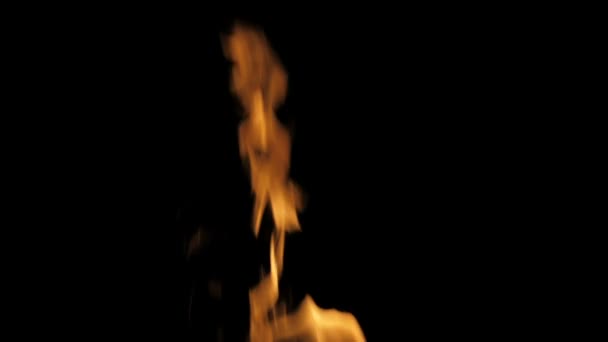 Fiamma Fuoco Close Slow Motion — Video Stock