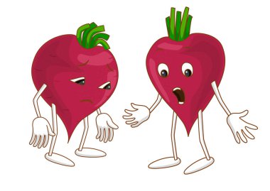 Üzgün ve sürpriz duygusal sebze