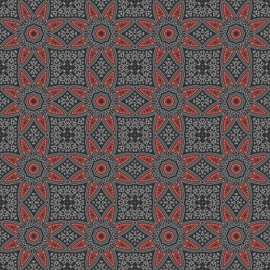 Etnik vintage soyut kesintisiz geometrik desen