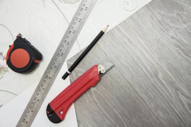 Kompozisyon araçları ev onarım ve iç yenileme kapalı.