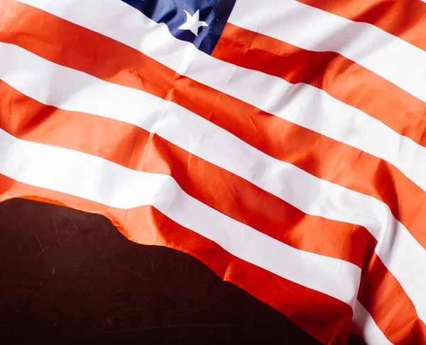 Bandera de Estados Unidos, enfoque selectivo , — Foto de Stock