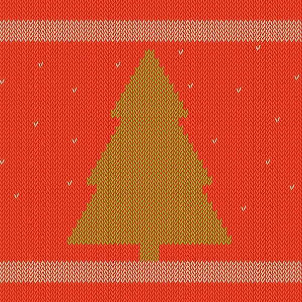 Mutlu Noeller ve mutlu yeni yıl geçmişi, örme kazak geçmişi, işlemeli Noel ağacı ile kırmızı kazak.,