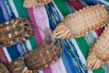 Sandalet, asma dan ayakkabı, üstten görünümü