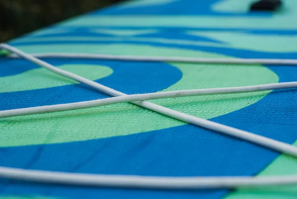Opblaasbare paddle Board close-up, PVC materiaal textuur, — Stockfoto