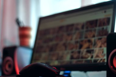 Keskin bölgede değil, sadece yetişkinler için monitörde yasak içerikli site