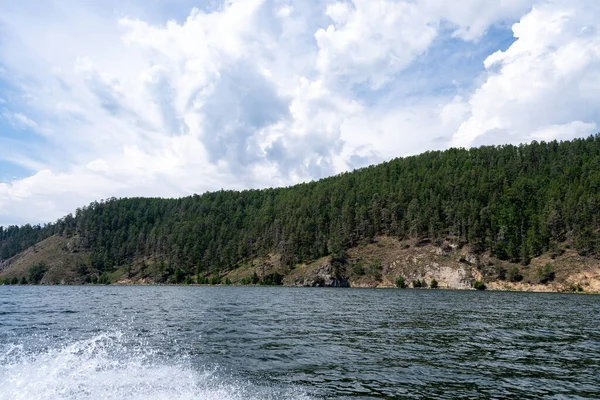 Rússia Região Irkutsk Lago Baikal Julho 2020 Ostente Traços Respingo — Fotografia de Stock
