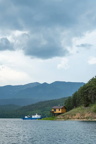 Russie Région Irkoutsk Juillet 2020 Paysage Nordique Haute Montagne Brumeuse — Photo