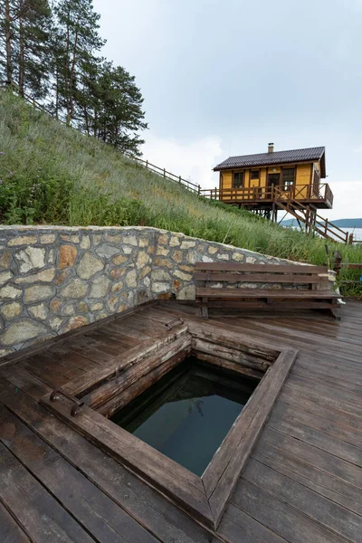 Rússia Região Irkutsk Lago Baikal Julho 2020 Casa Banho Quadrada — Fotografia de Stock