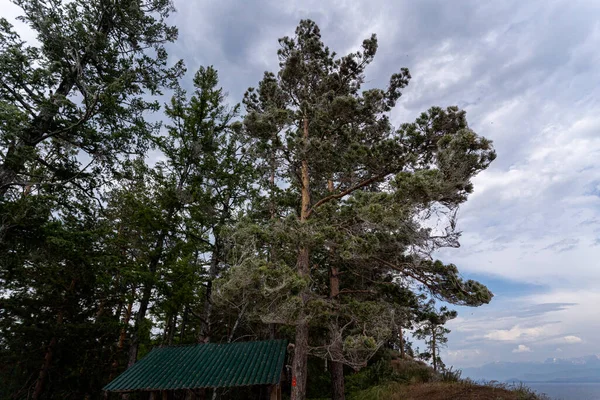 Wilayah Irkutsk Olkhon Danau Baikal Juli 2020 Pemandangan Dramatis Sebelum — Stok Foto