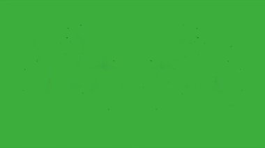 Animation video energy element effect with motion blur moving on green screen background