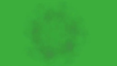 Animation video energy element effect with motion blur moving on green screen background