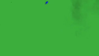  Animation video energy element effect with motion blur moving on green screen background