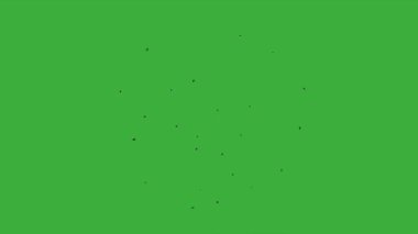  Animation video energy element effect with motion blur moving on green screen background