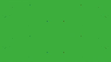  Animation video energy element effect with motion blur moving on green screen background