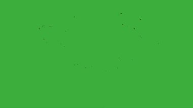 Animation video energy element effect with motion blur moving on green screen background