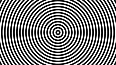 A loop animation hypnotic swirl background,black and white color with motion blur