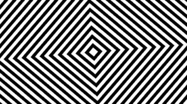A loop animation concentric square background,black and white color with motion blur